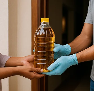 Easy and hassle-free door-step oil collection